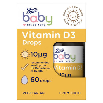 Baby Vitamin D3 Drops, 60 Drops